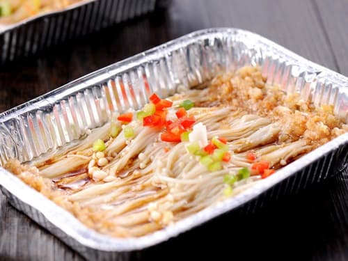 格尔木锡纸烤金针菇